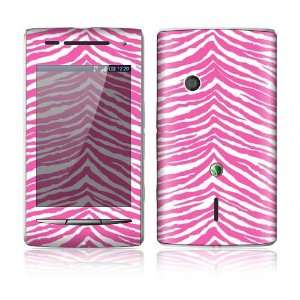  Sony Ericsson Xperia X8 Decal Skin Sticker   Pink Zebra 