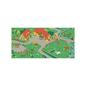  Learning Carpets Horse Stable Play Carpet: Toys & Games