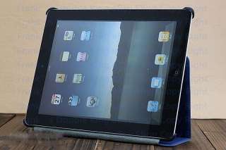 Blue Leather Case Cover f Genuine Apple iPad 2 PF0130 2  