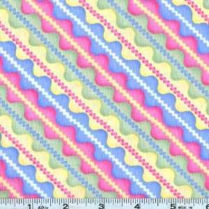 45 Wide A Wing and a Prayer Rick Rack Stripe Pastel 