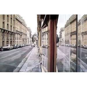  Richard Estes   Paris Street Scene Canvas: Home & Kitchen
