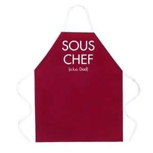  Attitude Apron Sous Chef Apron, Maroon, One Size Fits Most 