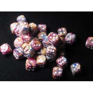   Chessex Dice Sets: Carousel/White Festive 12mm d6 (36): Toys & Games