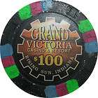 100 grand victoria paulson casino chip 
