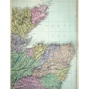  Map North East Scotland Moray Firth Pentland Aberdeen 