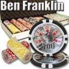 poker chips set Benjamin Franklin 14gr (Cash game)  300 pcs