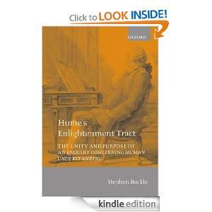 Humes Enlightenment Tract The Unity and Purpose of An Enquiry 
