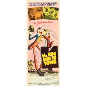  Mr. Bug Goes to Town Poster Movie Insert 14 x 36 Inches 