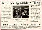 RITZY 5th AVE. KITCHEN IN 1904 RUBBER TILE FLOORING AD