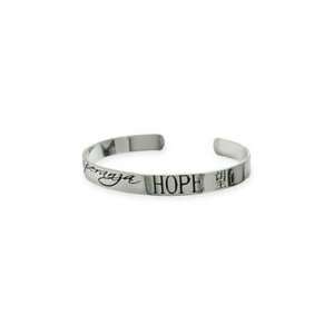    Engravable Hope Sterling Silver Universal Harmony Bracelet Jewelry