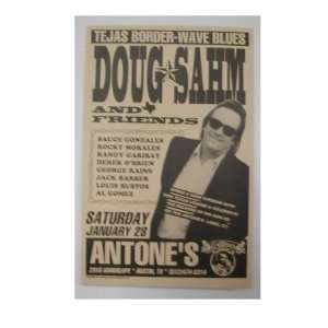  Doug Sahm Handbill Poster Antones Austin Texas 