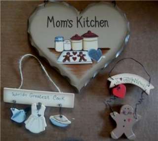 MOMs KITCHEN~ GINGERBREAD wg cook~Country Decor Sign s  