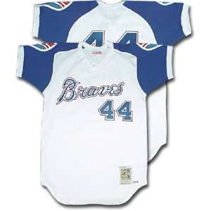   Ness Authentic Throwback Home Atlanta Braves Jersey