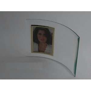  CURVED GLASSFRAME W/ ENGRAVING AREA.   Picture Frame Electronics
