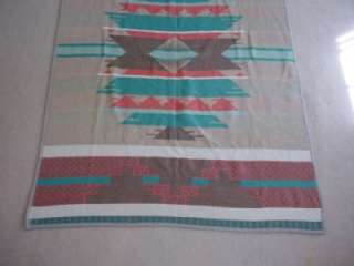   old indian design style camp blanket rug cotton 78x55 pendleton
