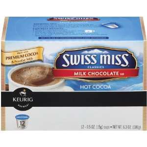 Swiss miss Hot Cocoa, Milk Chocolate, K Cup Portion Pack for Keurig K 