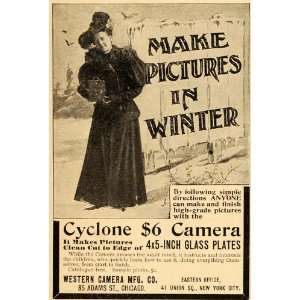  1898 Vintage Ad Cyclone Box Camera Antique Photography 