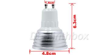 3W GU10 Remote Control LED Bulb Spot Light 16 Colors 85V 265V