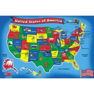  Floor Puzzle Us Map: Office Products