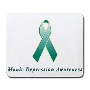  Manic Depression Awareness Ribbon Mouse Pad Office 