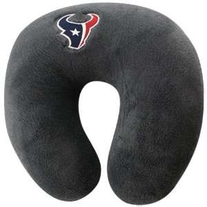   Texans Youth Gray Neck Support Travel Pillow
