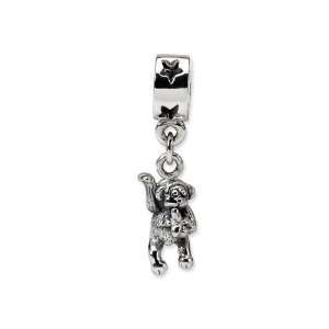   tm) Sterling Silver Monkey Dangle Bead / Charm Finejewelers Jewelry