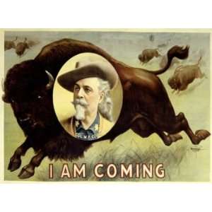   Bill   I am coming W.F.Cody, Movie Poster by Vintage