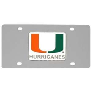    Miami Hurricanes NCAA License/Logo Plate