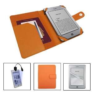   Touch / Touch 3G Orange Book Case, Kindle Light and Kindle Screen