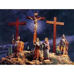 Fontanini 5 Religious Lighted Crucifixion Scene 4 Piece Set #50601 