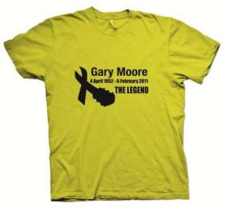 GARY MOORE   THIN LIZZY   TRIBUTE T SHIRTS   THE LEGEND  