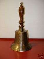 Nautical Brass Titanic Bell w/ Wood Handle 1912 London  