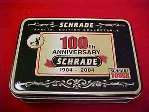 VINTAGE SCHRADE USA KNIFE 100th. Anniversary Tin  