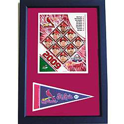 2009 St. Louis Cardinals 12x18 Print with Mini Pennant  