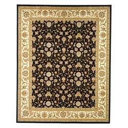   Collection Traditional Black/ Ivory Rug (33 x 53)  