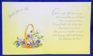   of you while you are ill greeting card Envelope is included