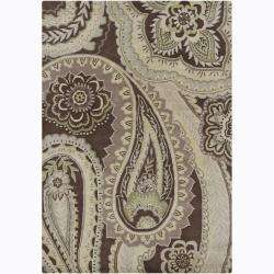 Hand tufted Mani Floral Wool Rug (5 x 7)  Overstock