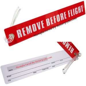  Remove Before Flight   Luggage Tag 