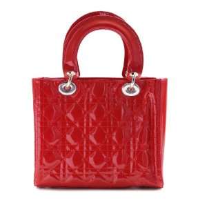   Designer Inspired Vernis Italian Calf Leather Bag RED 