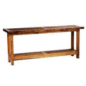    5 Foot Rustic Barnwood Reclaimed Wood Sofa Table: Home & Kitchen