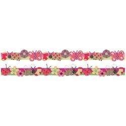 Karen Foster Baby Girl Self adhesive Stacked Borders (Pack of 2 