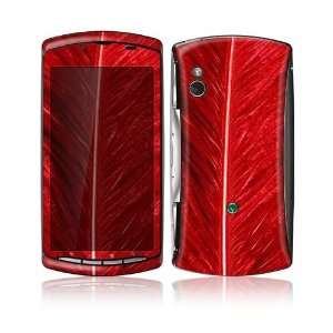  Sony Ericsson Xperia Play Decal Skin Sticker   Red Feather 