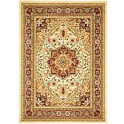 Lyndhurst Collection Ivory/ Red Rug (4 x 6)  