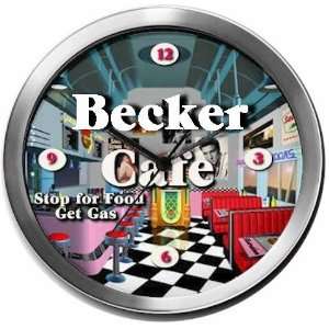BECKER 14 Inch Cafe Metal Clock Quartz Movement  Kitchen 