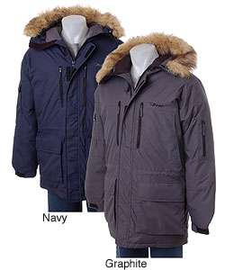 Bear USA Mens Hooded Fur Trim Winter Coat  