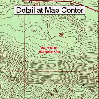 USGS Topographic Quadrangle Map   Mount Muller, Washington (Folded 