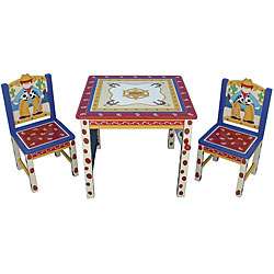 Cowboy Kids Three piece Table and Chair Set  