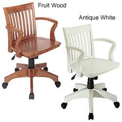 Office Star Deluxe Wood Bankers Chair  Overstock