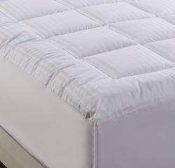 Damask Stripe Pillowtop 500 Thread Count Twin/ Full size Mattress Pad