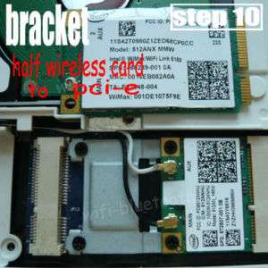 bracket of dw1520 bcm4322 wireless wifi n card to pci e  